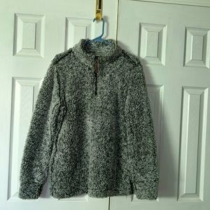 Weatherproof Vintage sherpa quarter zip jacket women's size medium